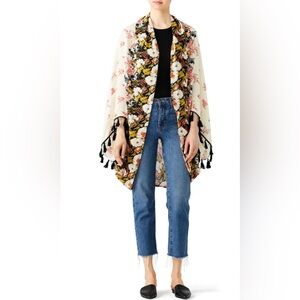 Free People Bali Wrapped in Bloom Kimono Floral Women’s 1 Size Fits All
